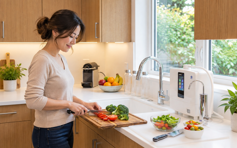 Máy tạo nước điện giải Kangen K8 hỗ trợ sức khỏe gia đình